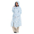 Snuggs Blanket Robe Light Blue Snowflakes